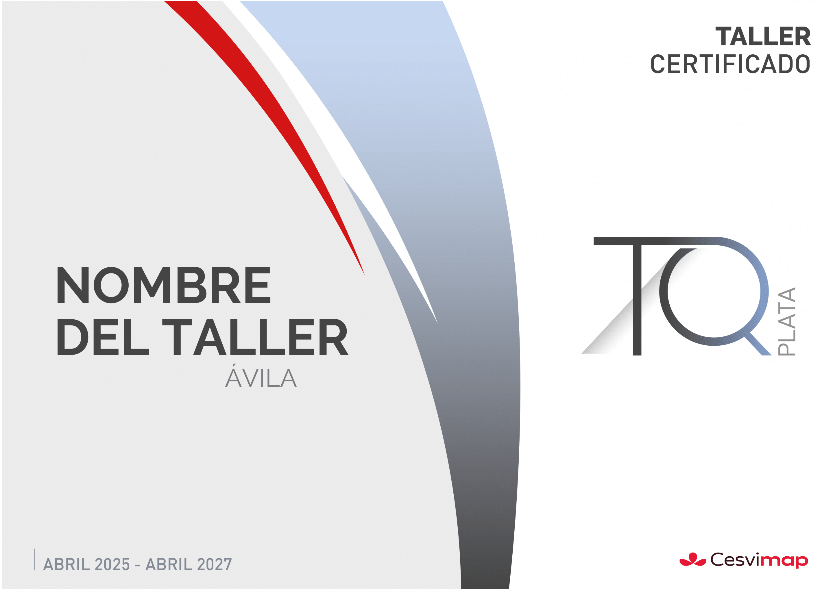 Certificado TQ plata