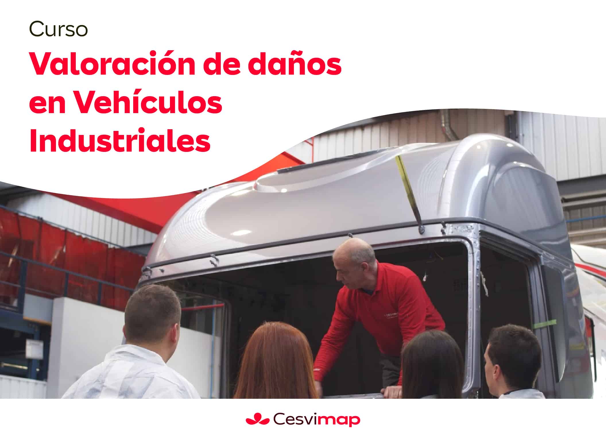Curso Valoracion Vehiculos Industriales Operario dando el curso de vehículos industriales
